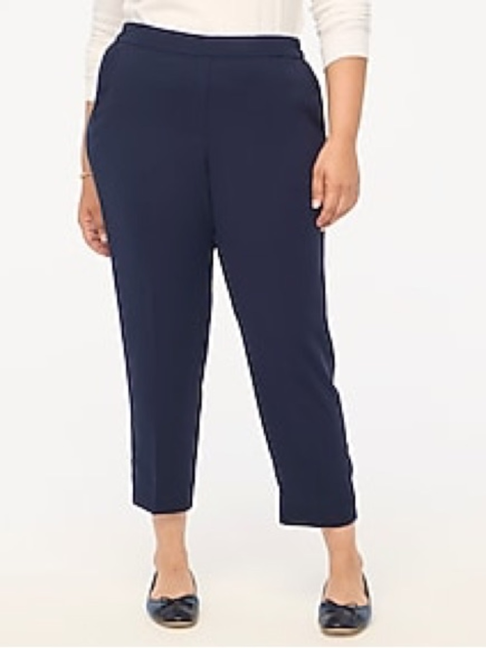 J.Crew Factory Jamie Pant with Elastic Waist in Navy | 14 | GUC